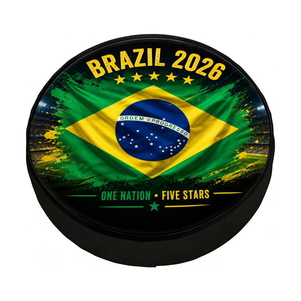 Brazil Flag Spare Tire Cover 2026