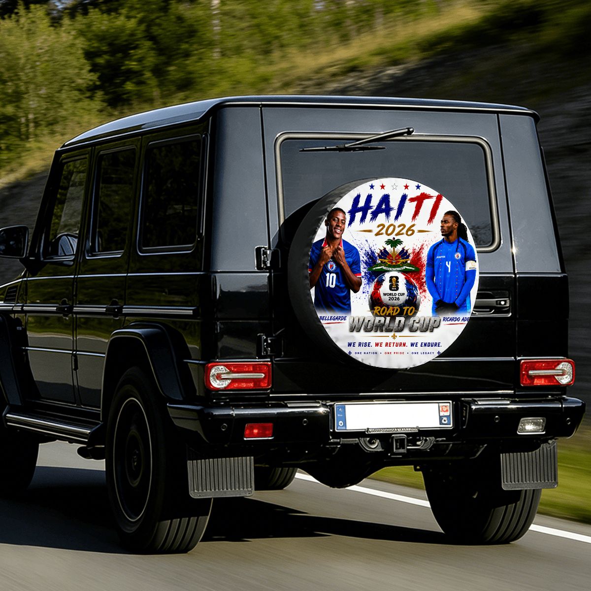 🇭🇹 Road to World Cup 2026 Spare Tire Cover , Bellegarde & Ricardo Ade Edition