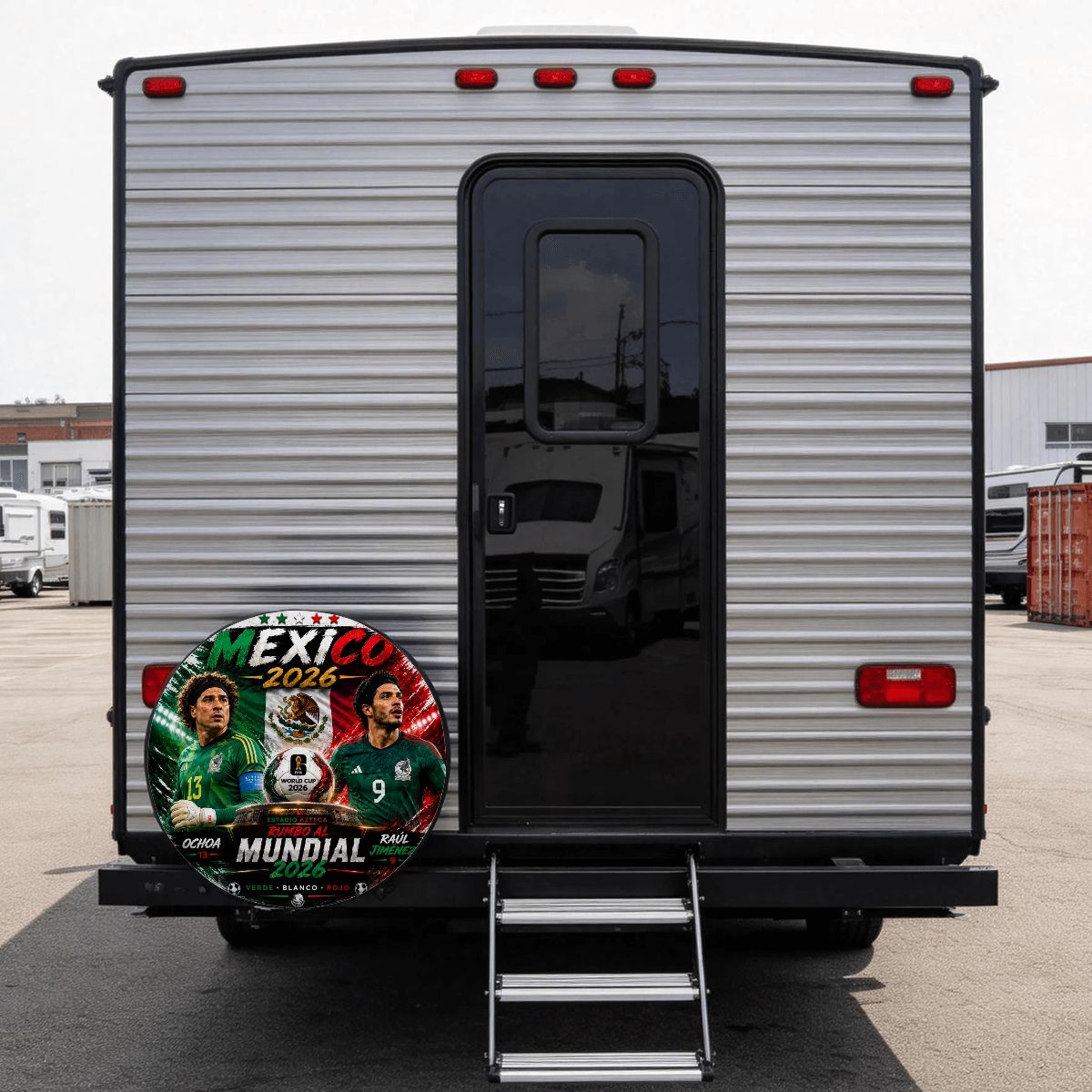 Mexico word cup - Universal Spare Tire Cover , Jaul Gimenez  & Ochoa Edition