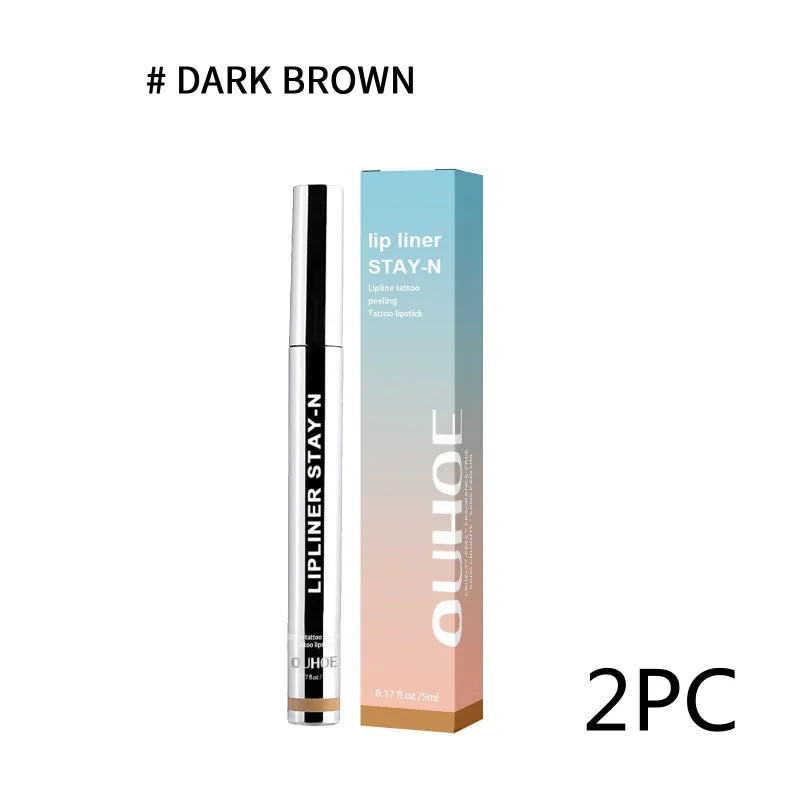 Lip Liner STAY-N - Peel-Off Lip Liner Stain Dark-Brown