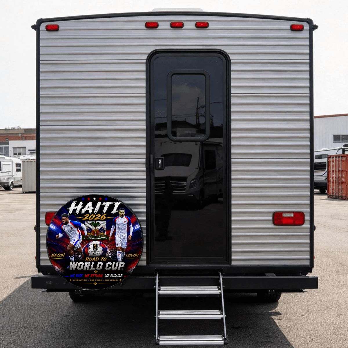 🇭🇹 Road to World Cup 2026 Spare Tire Cover ,Isidor & Nazon Edition