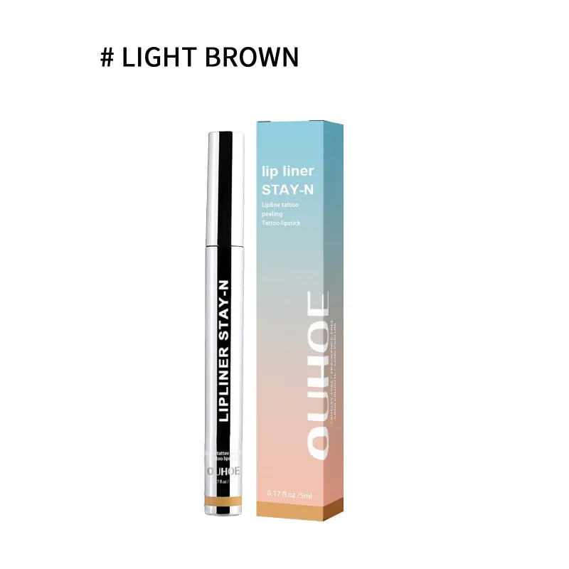 Lip Liner STAY-N - Peel-Off Lip Liner Stain Dark-Brown