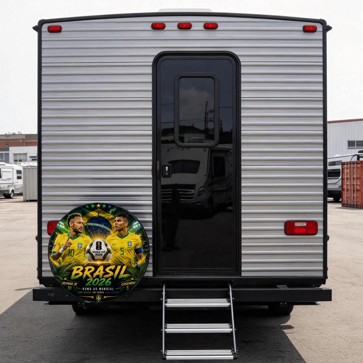 Brasil word cup - Universal Spare Tire Cover , Neymar & Casemiro Edition