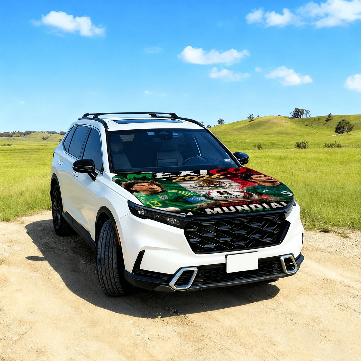 Mexico word cup 2026 Road to Glory Car Hood Cover –  Jaul Gimenez &  Ochoa Edition
