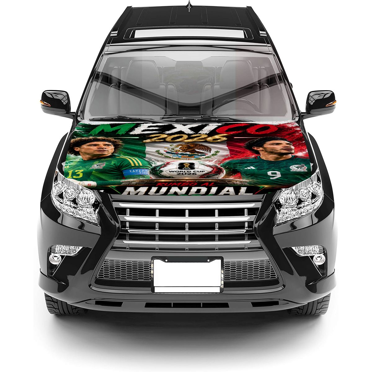 Mexico word cup 2026 Road to Glory Car Hood Cover –  Jaul Gimenez &  Ochoa Edition