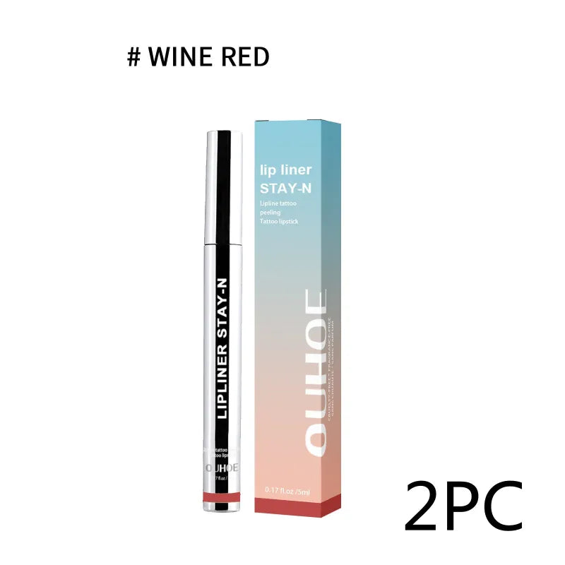 Lip Liner STAY-N - Peel-Off Lip Liner Stain Dark-Brown
