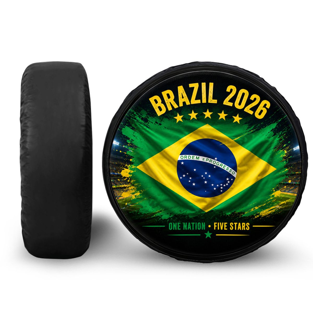 Brazil Flag Spare Tire Cover 2026
