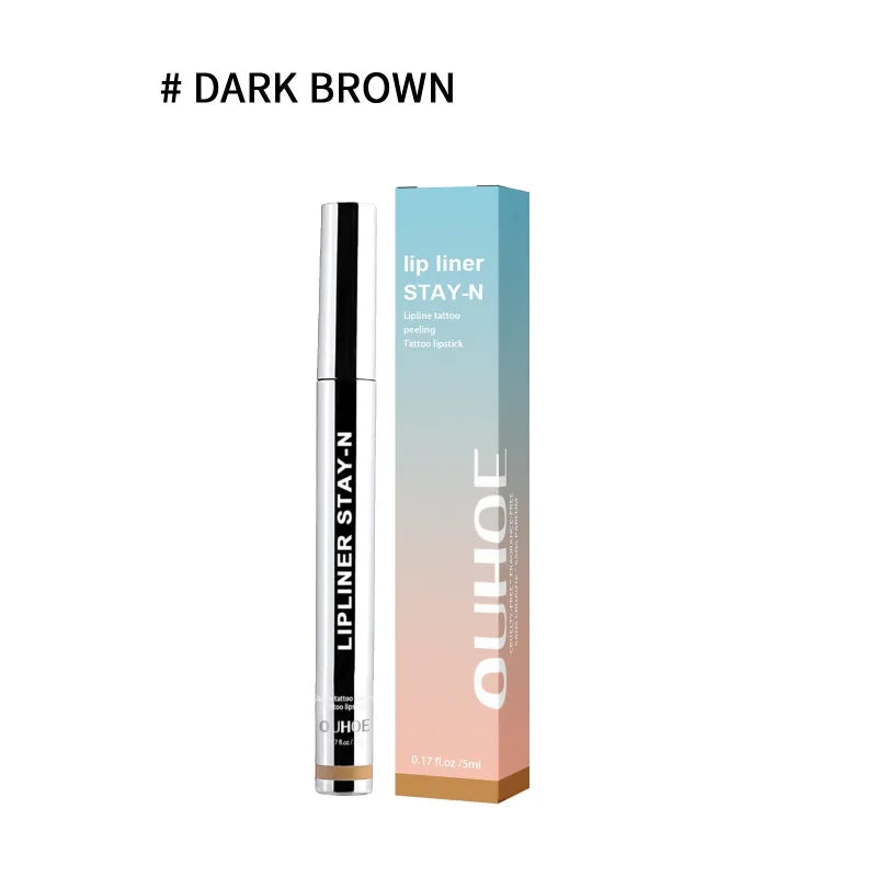 Lip Liner STAY-N - Peel-Off Lip Liner Stain Dark-Brown