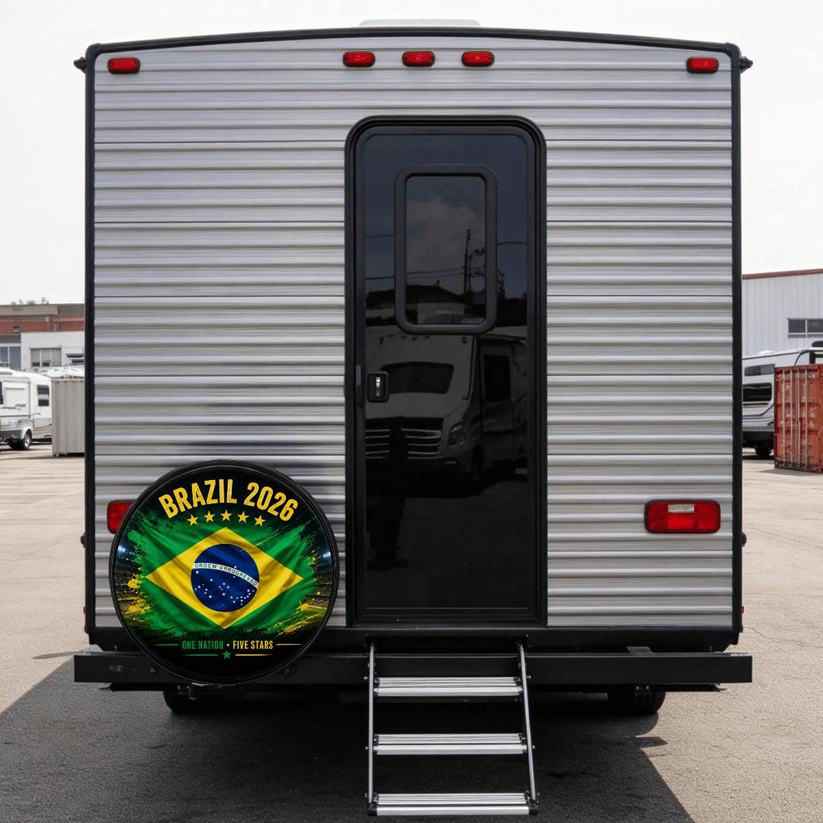 Brazil Flag Spare Tire Cover 2026